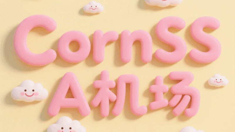 CornSS机场小众全专线2024年3月新开业机场，全IEPL专线节点数量不多覆盖常用节点 速度很快，不过还是感觉一个入口有点单调了，延迟较低。解锁美丽